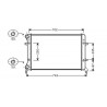 Radiateur refroidissement du moteur VolksWagen Touran 03-06