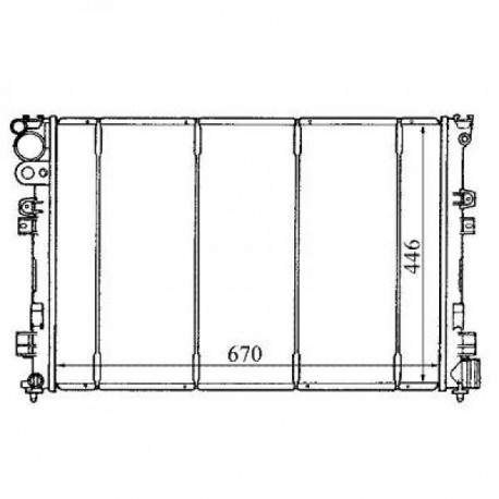  Radiateur Eau ULYSSEEVASION.806. 1.9 D+TD.2.1 D + AC 