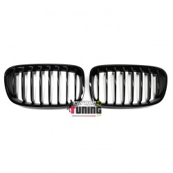 Grilles de Calandre pour BMW Série 1 F20/F21 a partir de 2015 noir mat