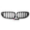 CALANDRES SPORT NOIR ET CHROME DOUBLES LAMES BMW SERIE 5 E60 & E61 (05062)