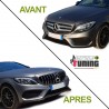 CALANDRE LIGNE AMG GT R CHROME MERCEDES CLASSE C 205 2014-2018 AVEC CAMERA (05199)