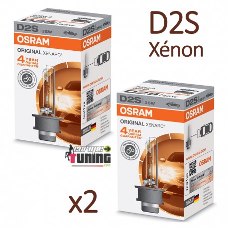 2 AMPOULES XENON D2S OSRAM XENARC ORIGINAL 4500K 35W 85V (05439