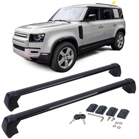 BARRES DE TOIT ALUMINIUM LAND ROVER DEFENDER  APRES 2019 (05979)