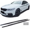 2 BAS DE CAISSE SPORT NOIR BRILLANT LIGNE PACK M5 BMW SERIE 5 G30 G31 APRES 2017 (05987)