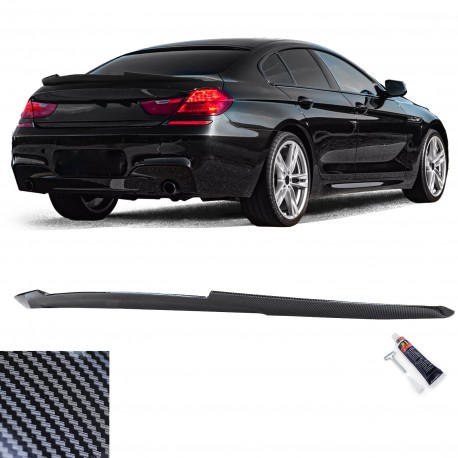 BECQUET SPOILER ARRIERE LOOK CARBONE SPORT BMW SERIE 6 TYPE F06 GRAN COUPE (05993)