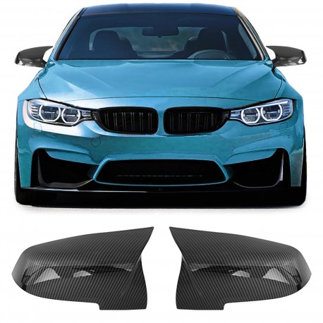 COQUES DE RETROVISEURS LOOK CARBONE LIGNE PACK M POUR BMW SERIE 4 F32 F33 F36 (05997)