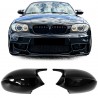 COQUES DE RETROVISEURS NOIRES BRILLANTES LIGNE PACK M POUR BMW SERIE 1 E81 E82 E87 E88  (05999)