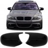 COQUES DE RETROVISEURS NOIRES BRILLANTES LIGNE PACK M POUR BMW SERIE 3 LCI E90 E91 E92 E93  (06004)