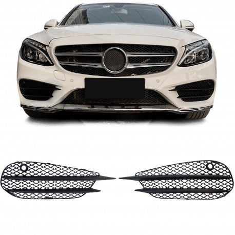 GRILLES DE VENTILATION DE PARE CHOC MERCEDES CLASSE C W205 C205 A205 S205 14-18 (06012)