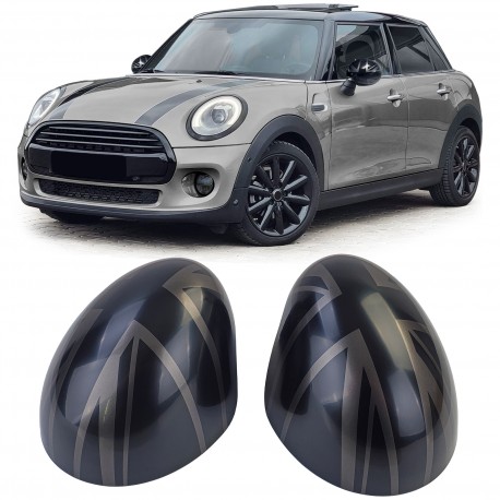 COUVRES COQUES RETROVISEURS NOIR MINI COOPER F54 F55 F56 F57 13-18 (06021)