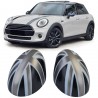 COUVRES COQUES RETROVISEURS NOIR GRIS ROUGE MINI COOPER F54 F55 F56 F57 13-18 (06024)