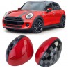 COUVRES COQUES RETROVISEURS NOIR ROUGE ROUGE MINI COOPER F54 F55 F56 F57 13-18 (06025)