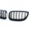 CALANDRES DOUBLE LAMES NOIR BRILLANT LOOK PACK M BMW SERIE 3 E92 & E93 05-10 (05042)