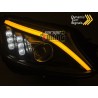 FEUX PHARES AVANTS NOIRS DE JOUR LED MERCEDES CLASSE C W205 2014-2018 (06062)